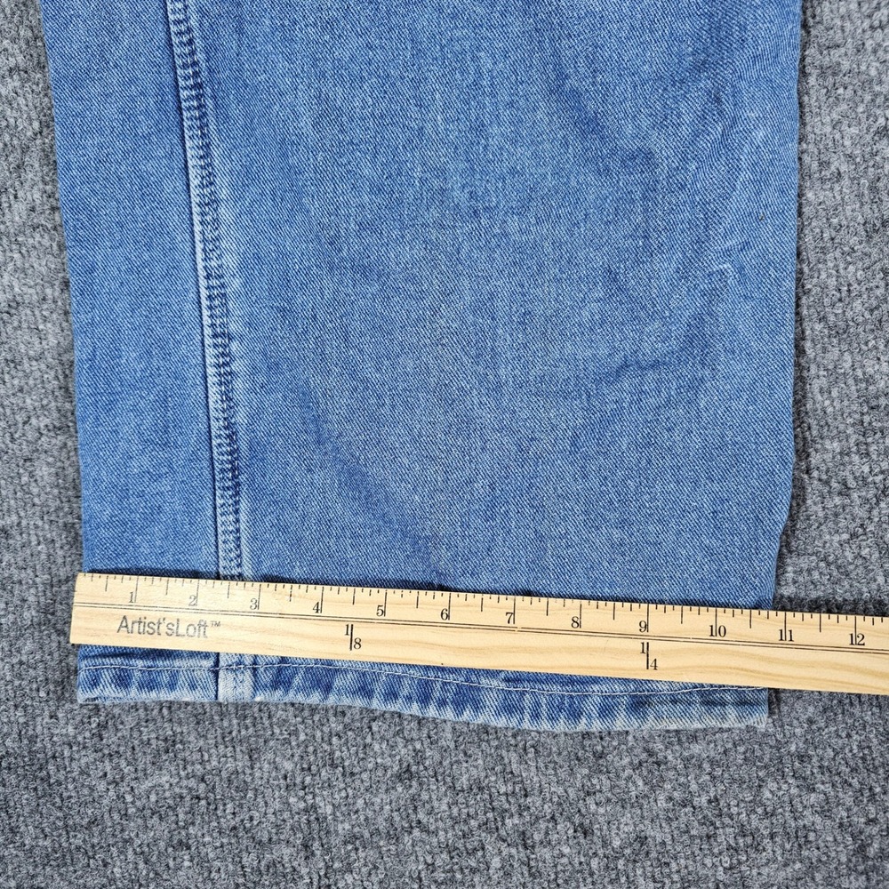 Dickies Denim Bib Overalls Denim Light Wash Blue Men's Tagged 40x30 Act 40x28 - Picture 7 of 7